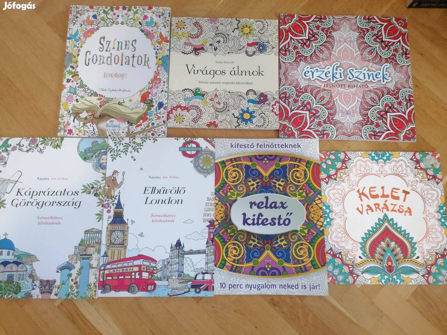 Felnőtt színezők 1500 Ft/ darab áron eladók