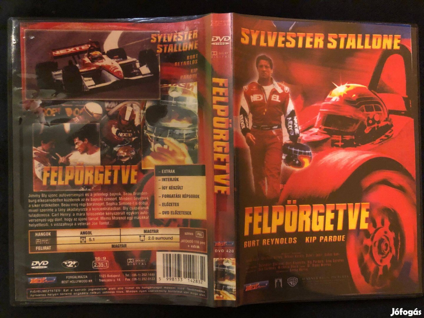 Felpörgetve (karcmentes, Sylvester Stallone, Burt Reynolds) DVD