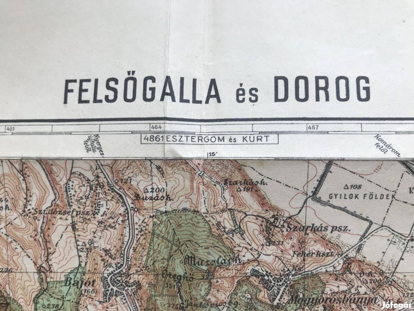 Felsőgalla és Dorog térkép 1930-ból