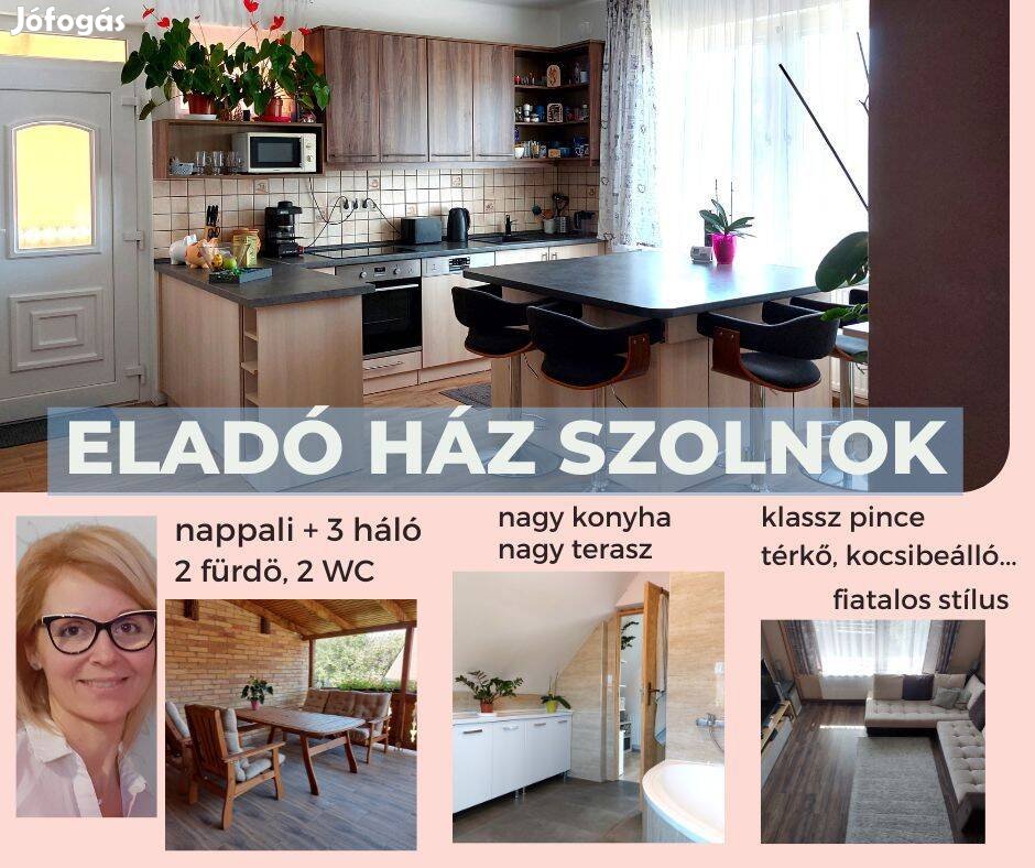 Felújított 3 szintes családi ház- Szolnok, Szandaszőlős