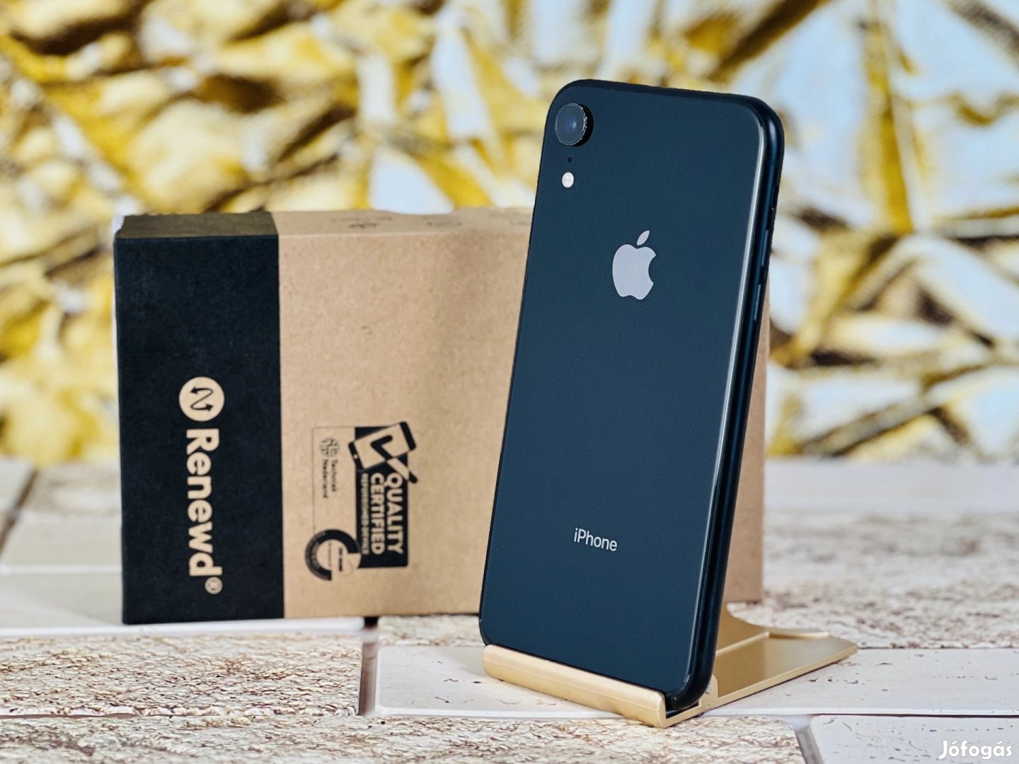 Felújított Renewd iPhone XR 64 GB Black 100% akku, szép állapotú - 12