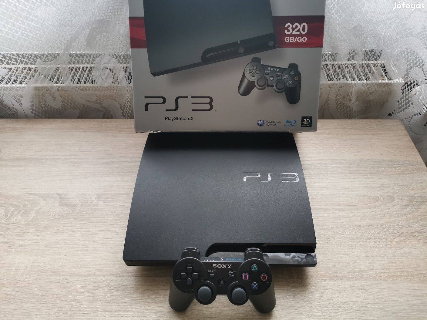 Felújított dobozos Playstation 3 Slim 4.91 Hfw magyarított PS3 játékok