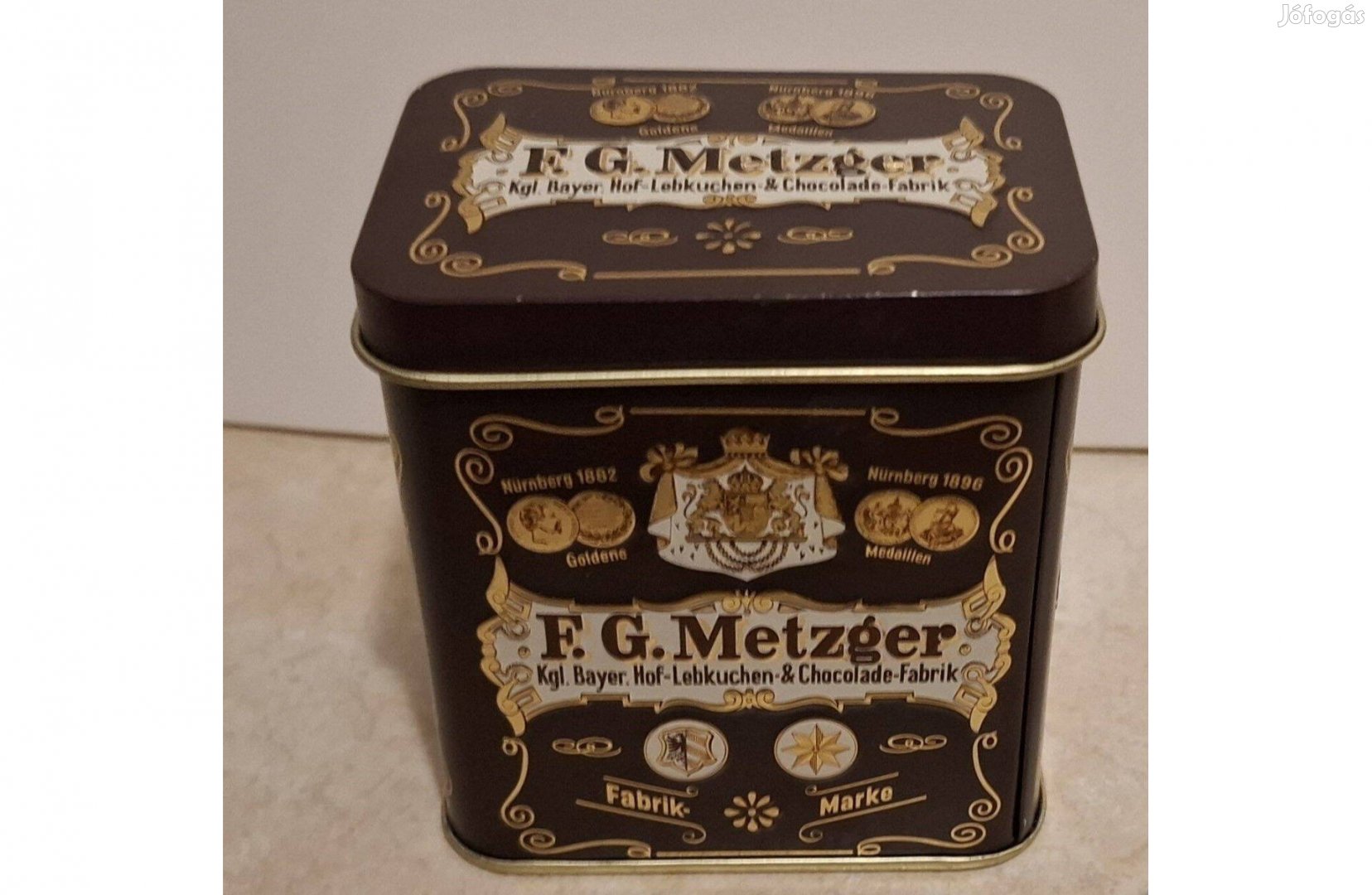 Fém díszoboz 1990-es évekből