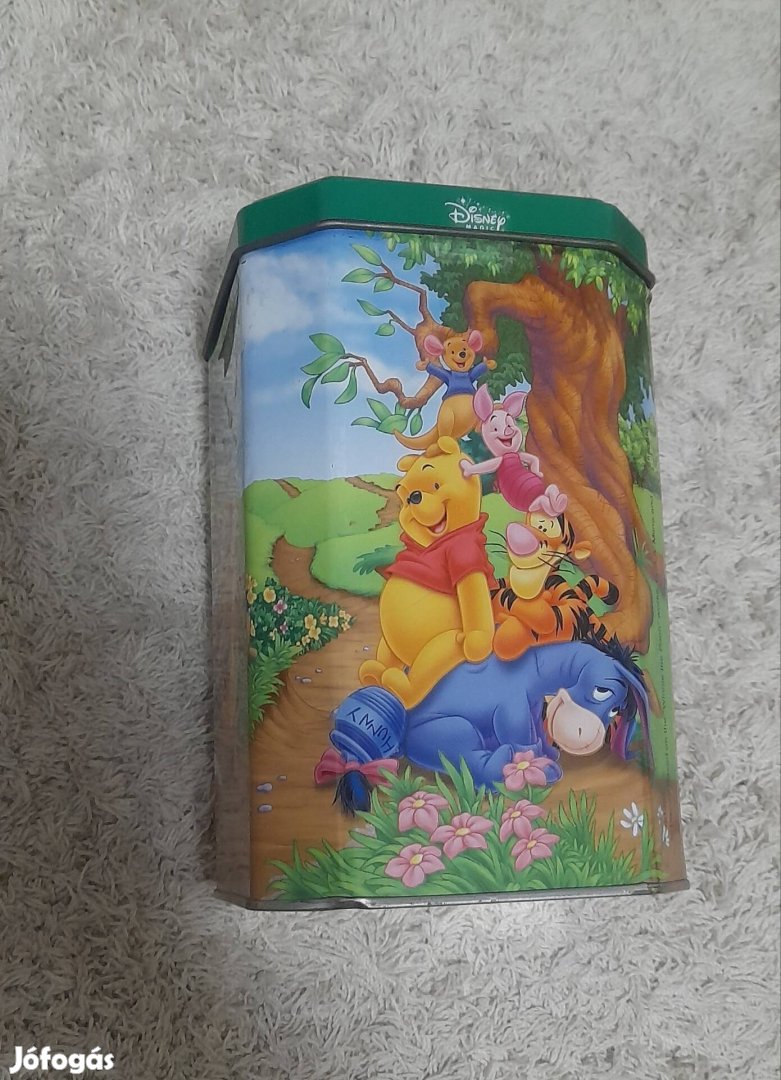 Fém doboz tároló kb. 20 cm Disney Micimackó 