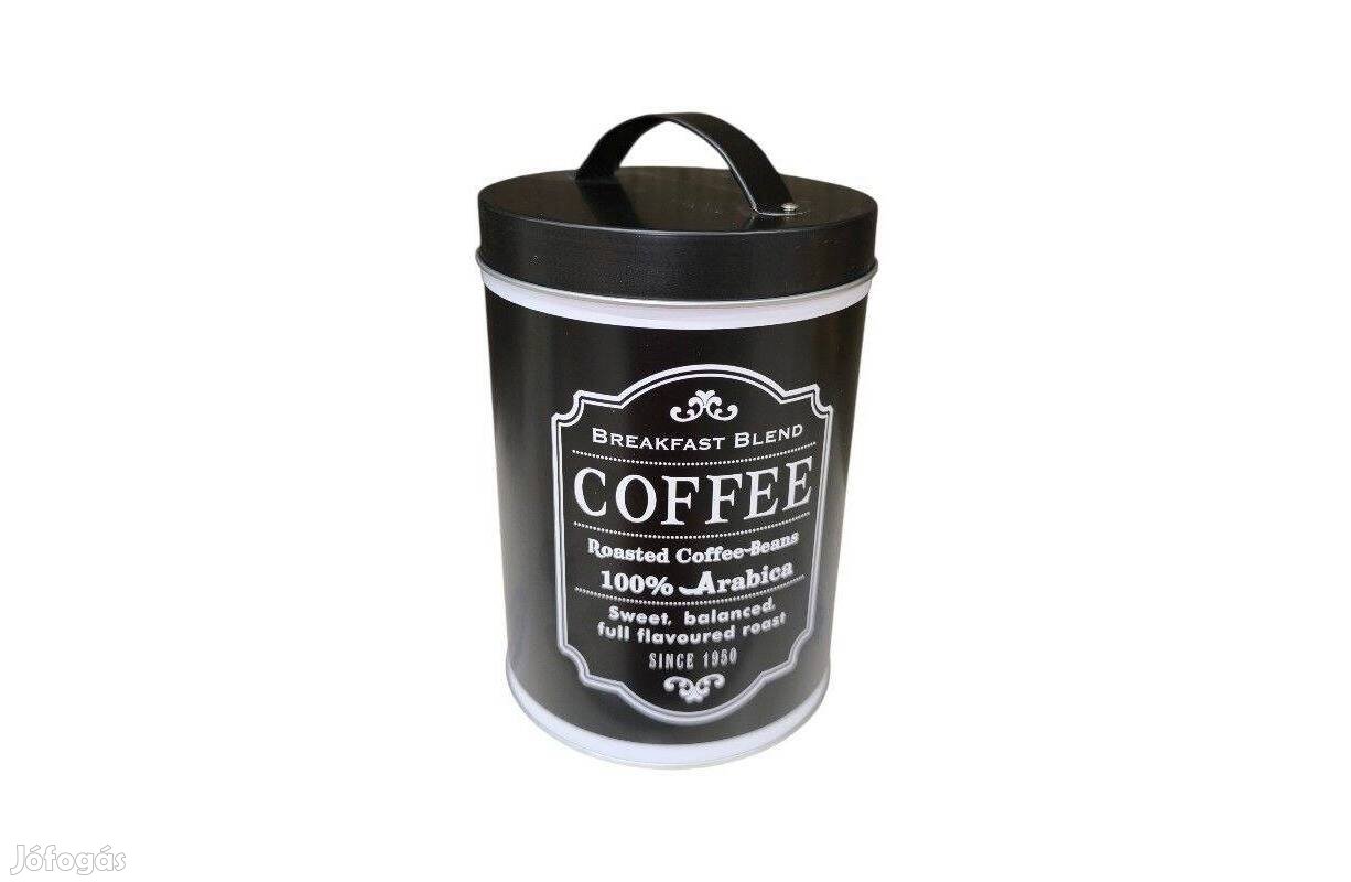 Fém kávédoboz fedéllel 1,4 liter