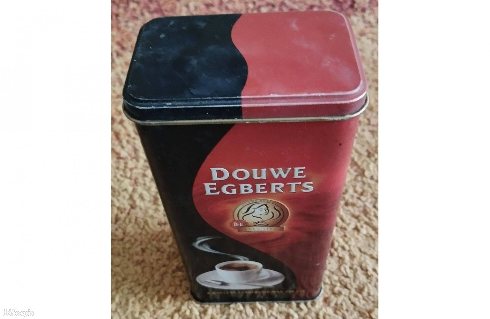 Fém kávétartó doboz Douwe Egberts