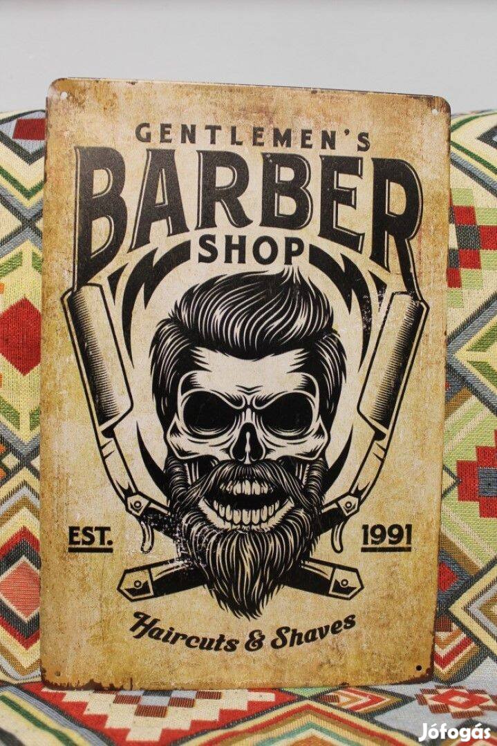 Fém kép Barber shop (40007)