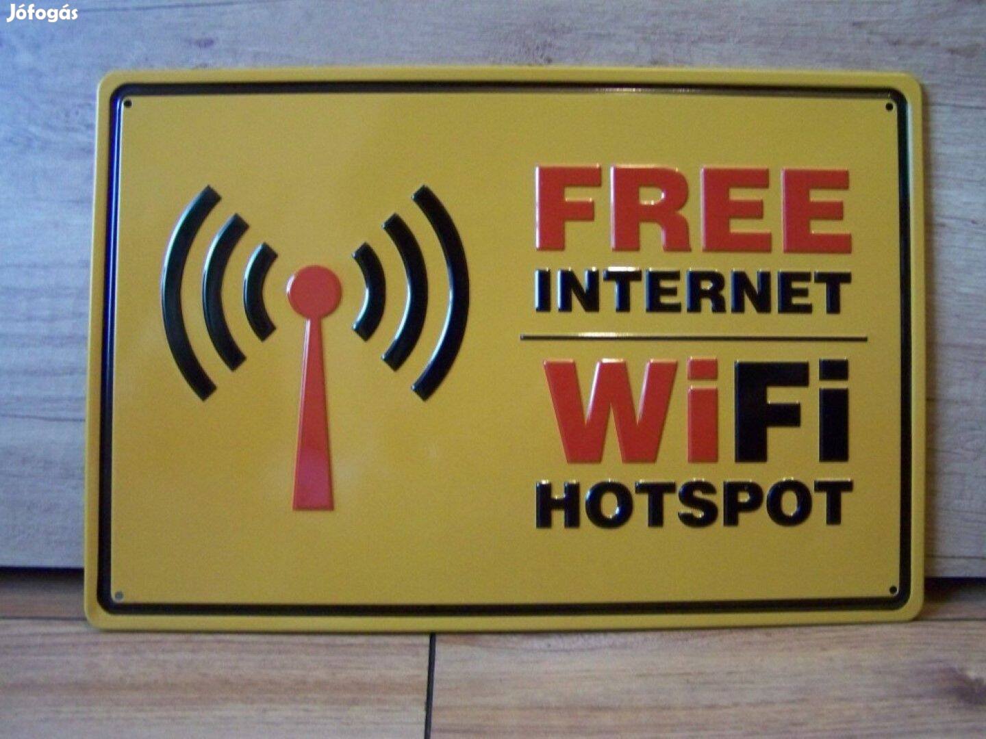 Fém kép Free wi-fi (17305)