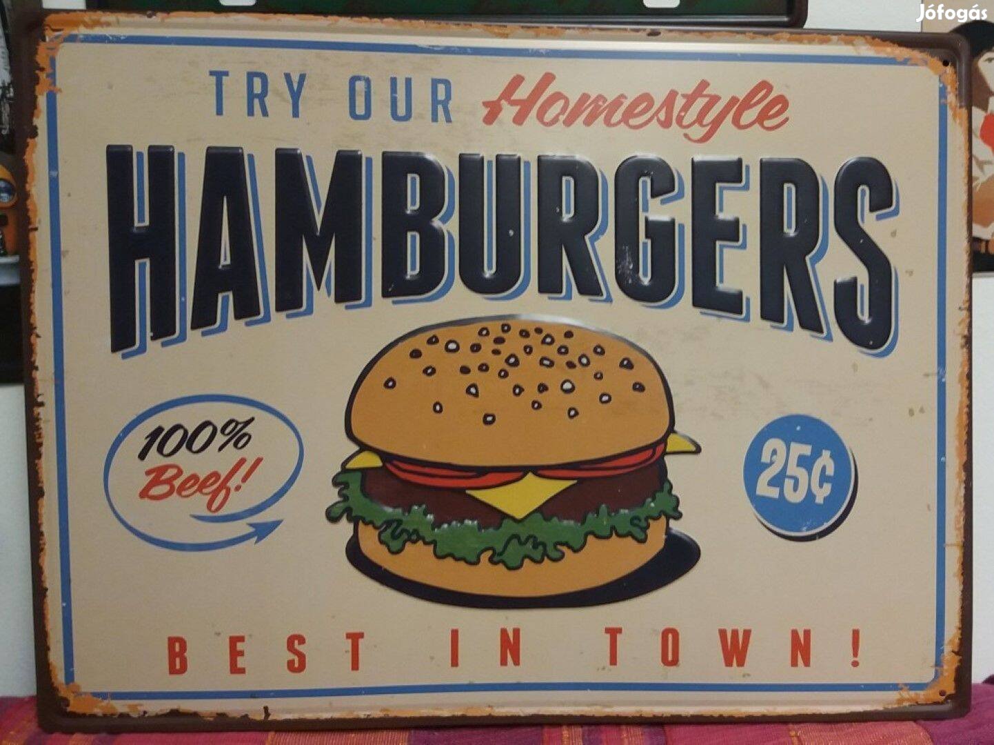 Fém kép Hamburger (20285)