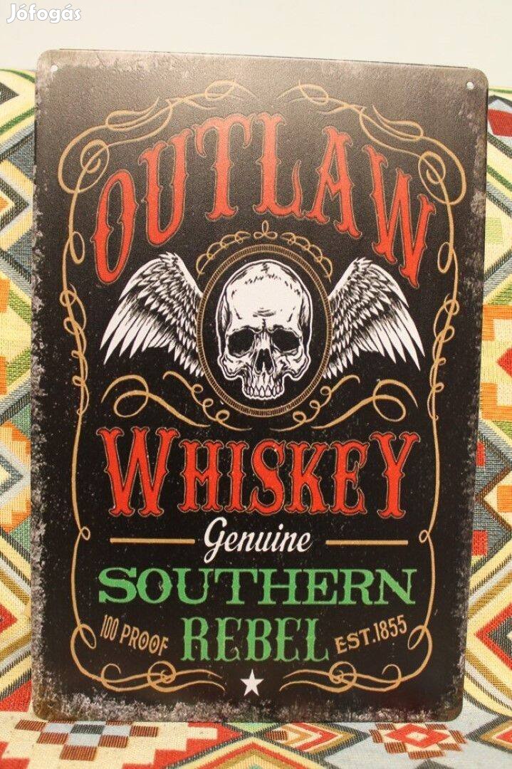 Fém kép Outlaw whiskey (40006)