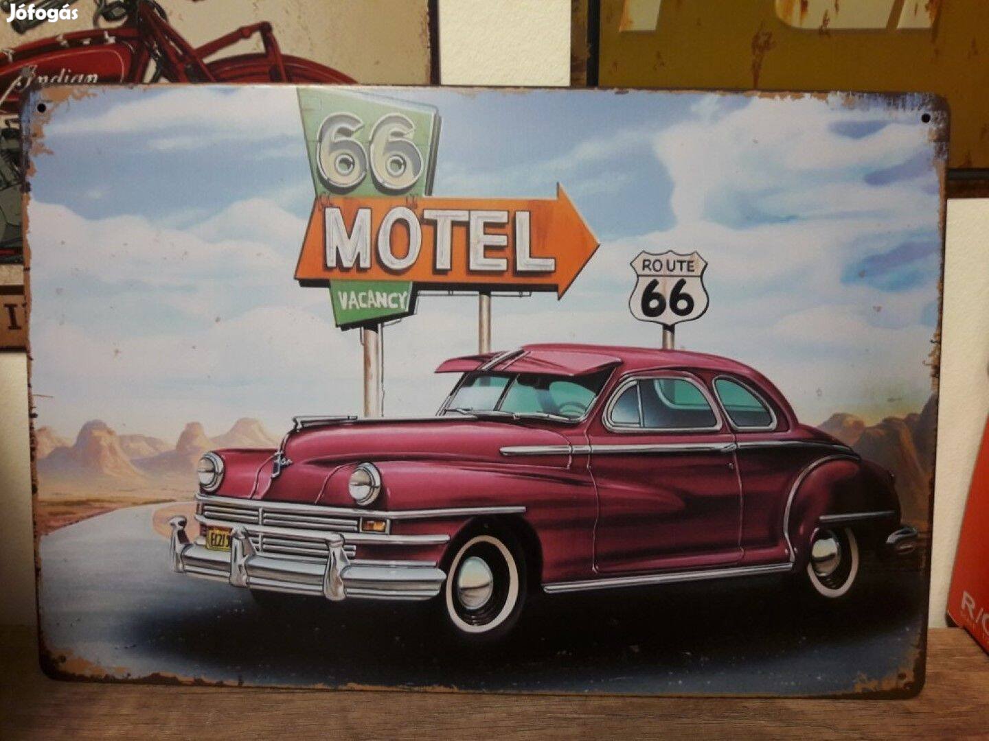 Fém kép Route 66 motel (23016)