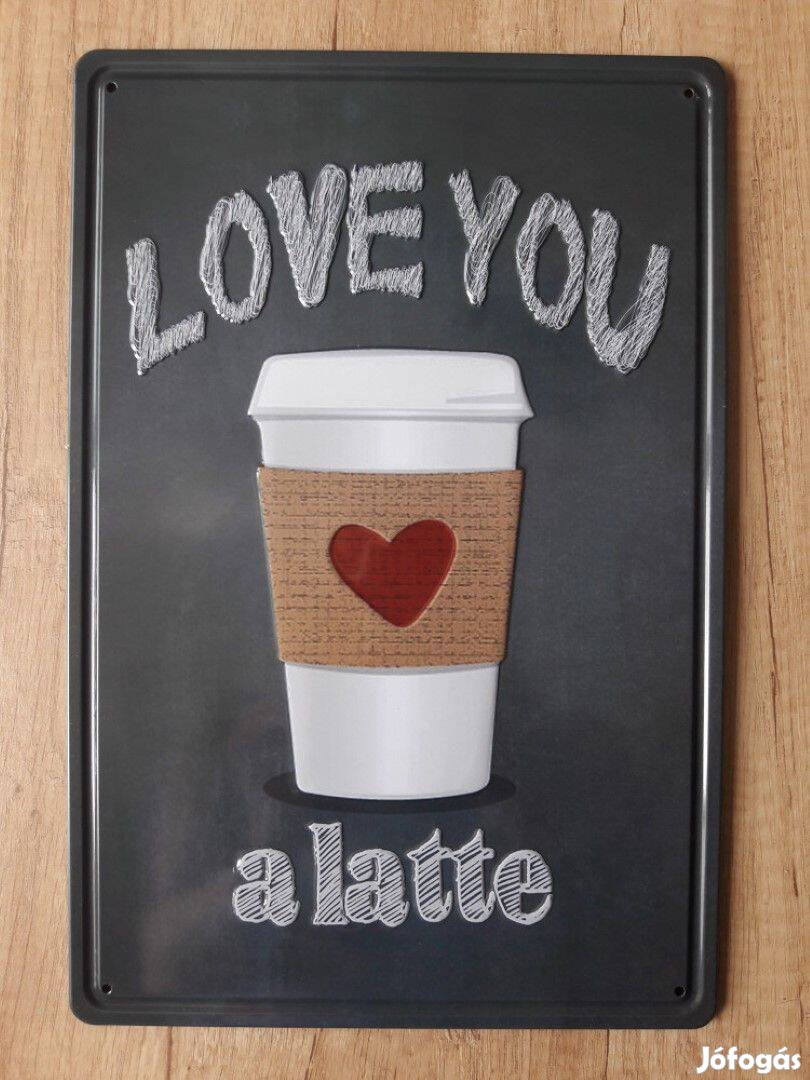 Fém kép: Love you a latte (27012)