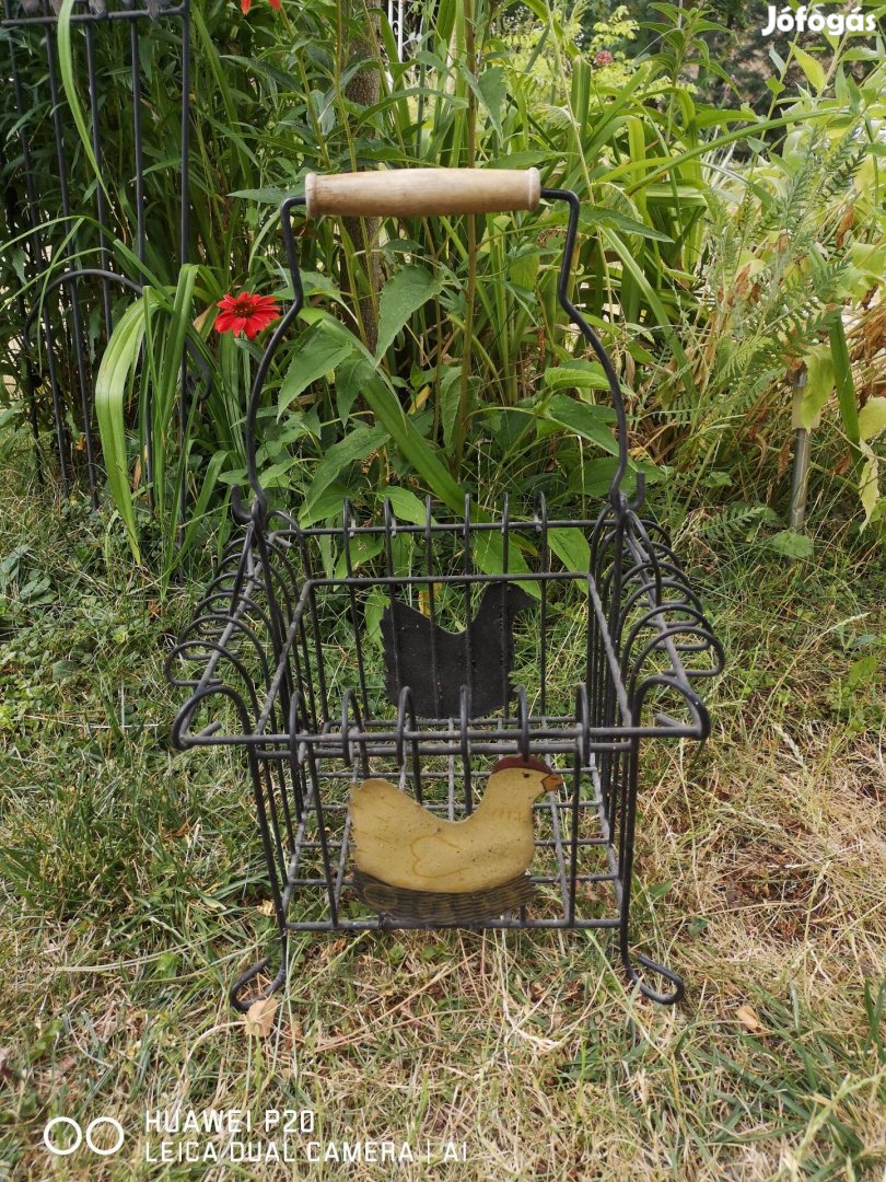 Fém kosárka 33x25 cm