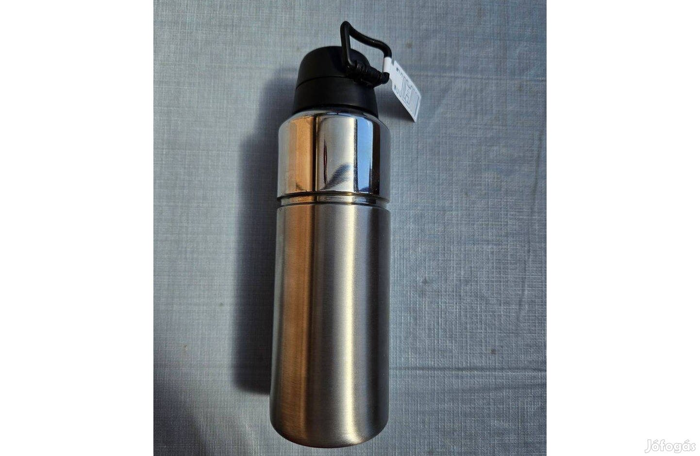 Fém kulacs 800ml ezüst, új