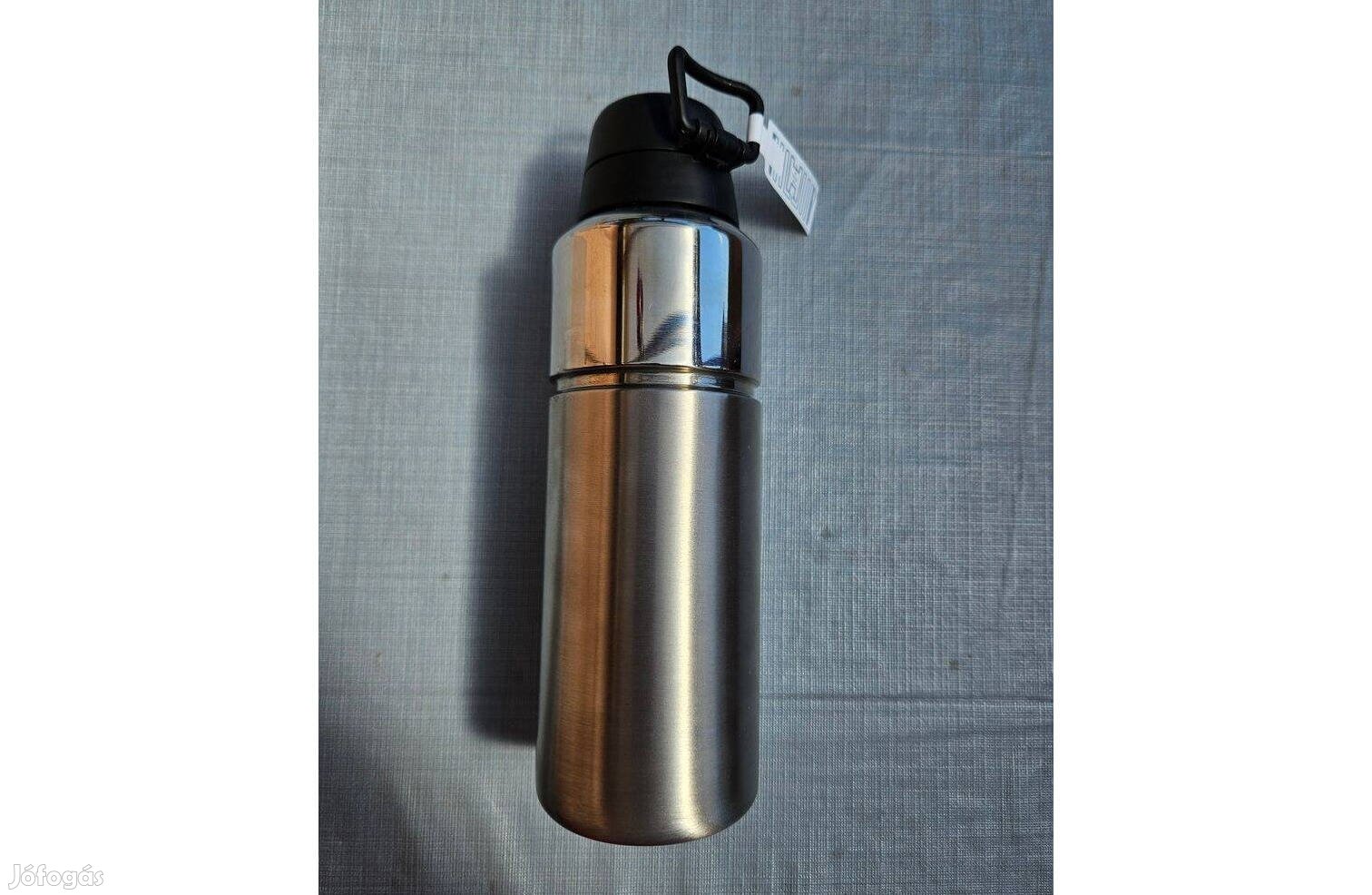 Fém kulacs 800ml (ezüst, új)