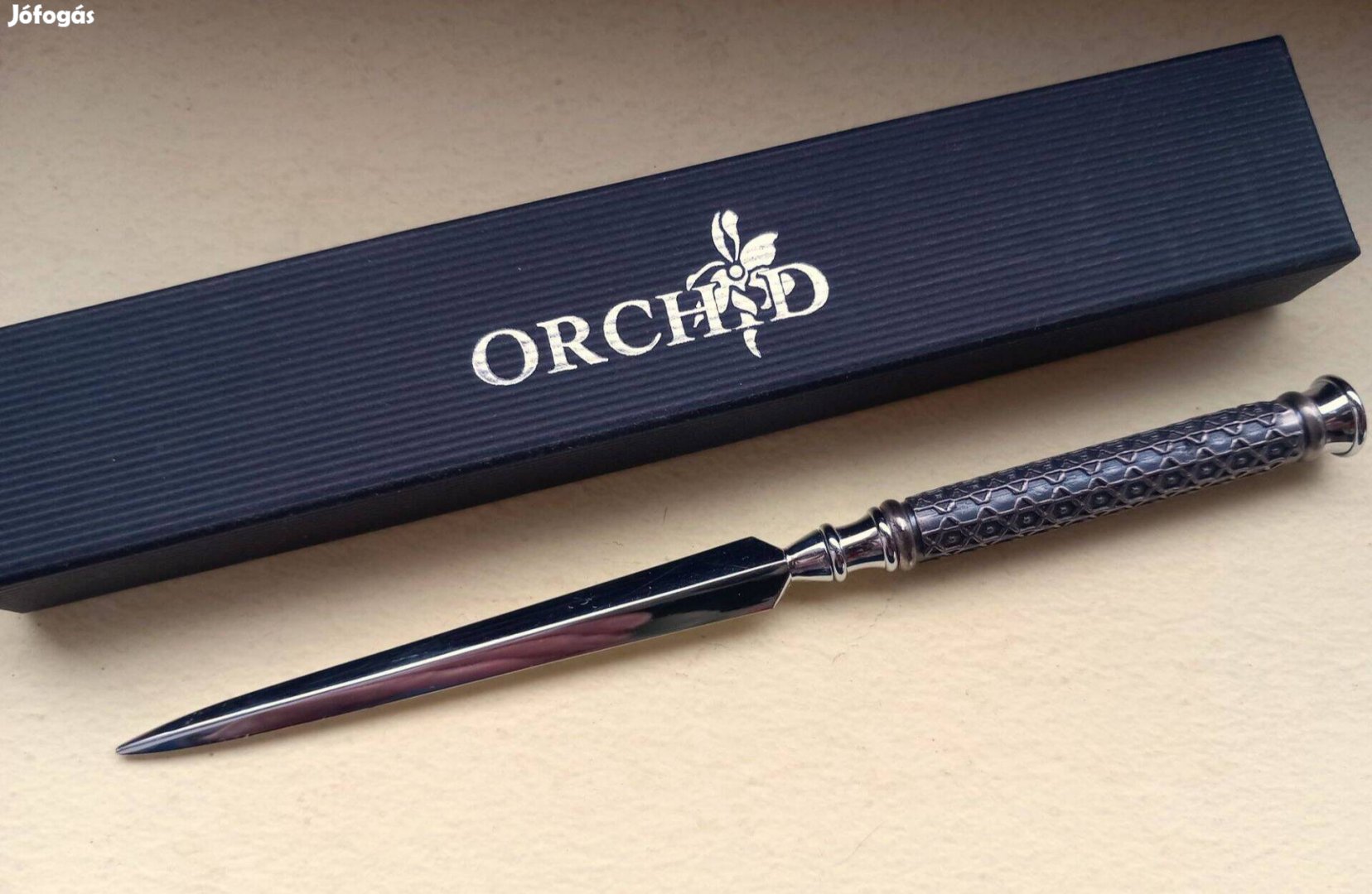 Fém levélbontó kés 17 cm, eredeti dobozában, új