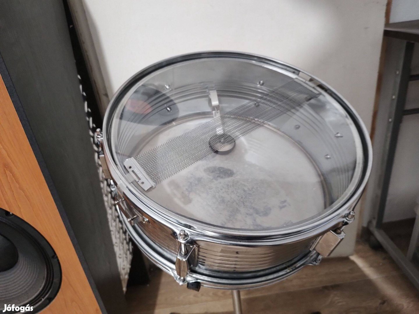 Fém pergődob 14"/6", beépített állítható damper