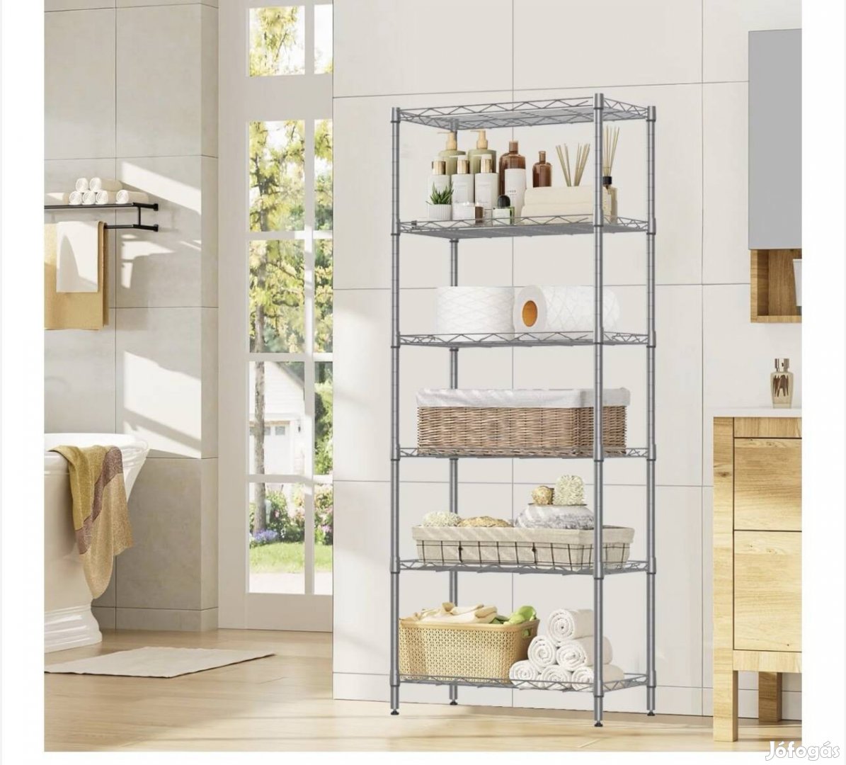 Fém polcos tároló