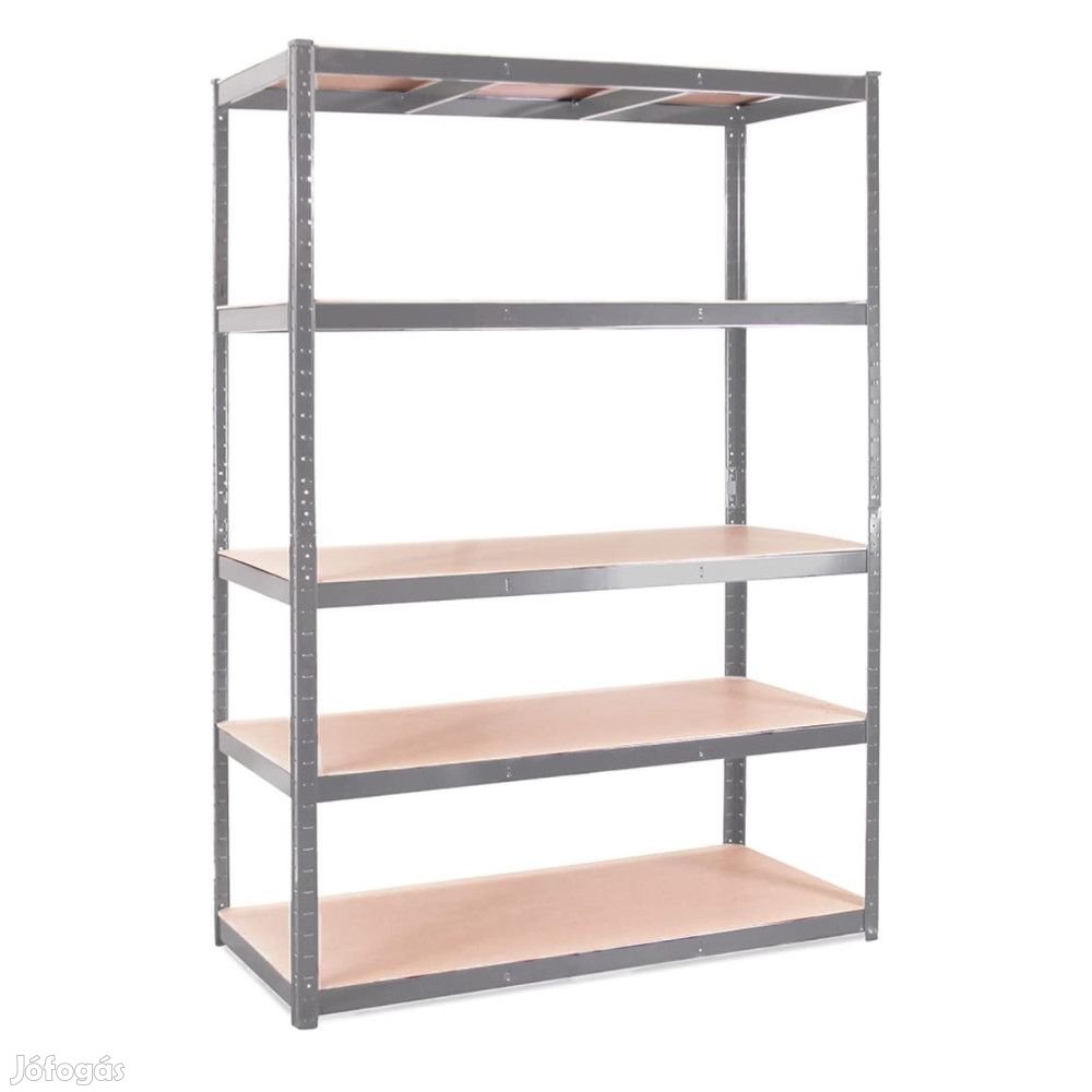 Fém salgó polc 1800x1200x600mm 5 polcos horganyzott Intenso