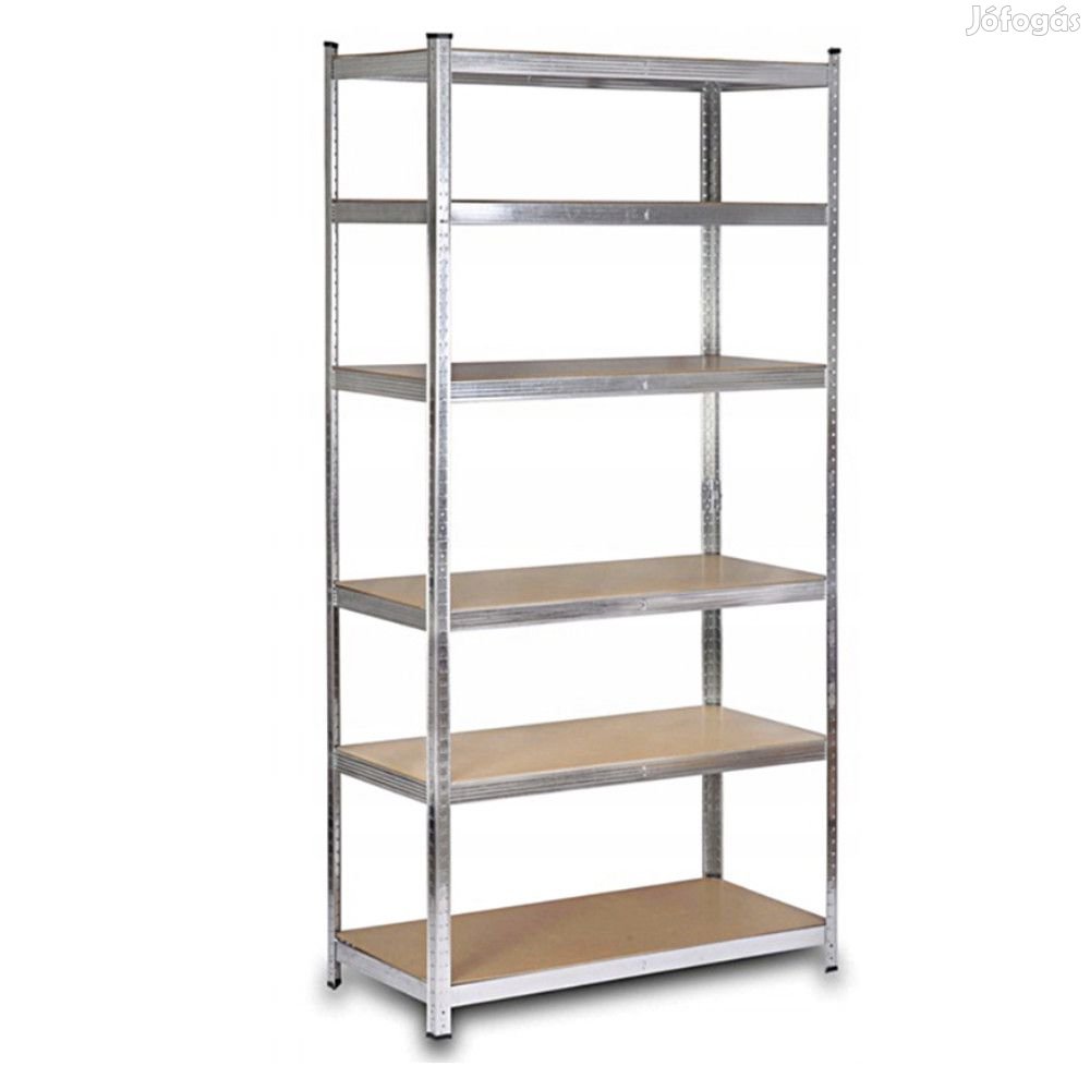 Fém salgó polc 2200x900x450mm | 6 polcos horganyzott | Intenso Design