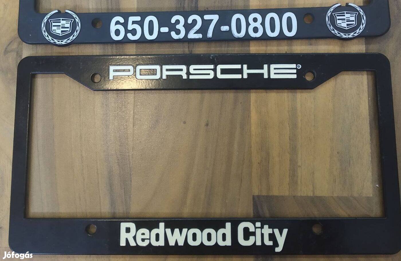 Fém szinterezett Rendszámtáblakeret - USA Porsche Redwood City