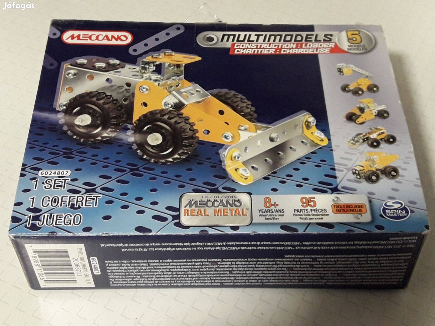 Fémépítő készlet: Meccano homlokrakodó