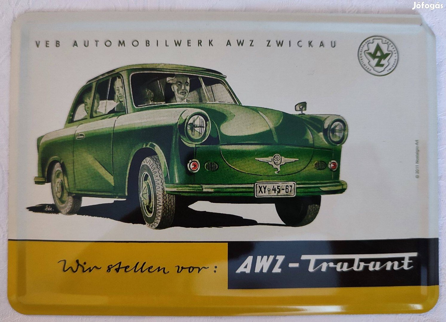 Fémtábla - AWZ-Trabant P50