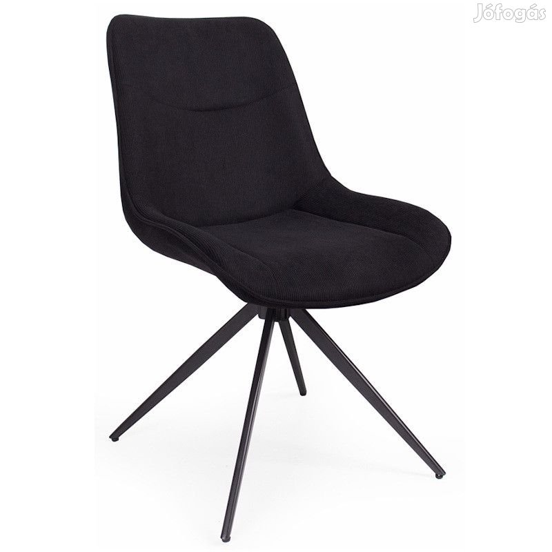 Fémvázas étkezőszék fekete T28711