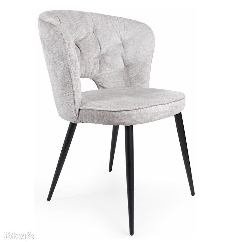 Fémvázas étkezőszék világosszürke T28778