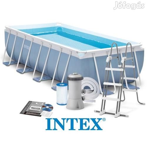 Fémvázas medence szett 400x200x100 CM INTEX PRISM FRAME 26788