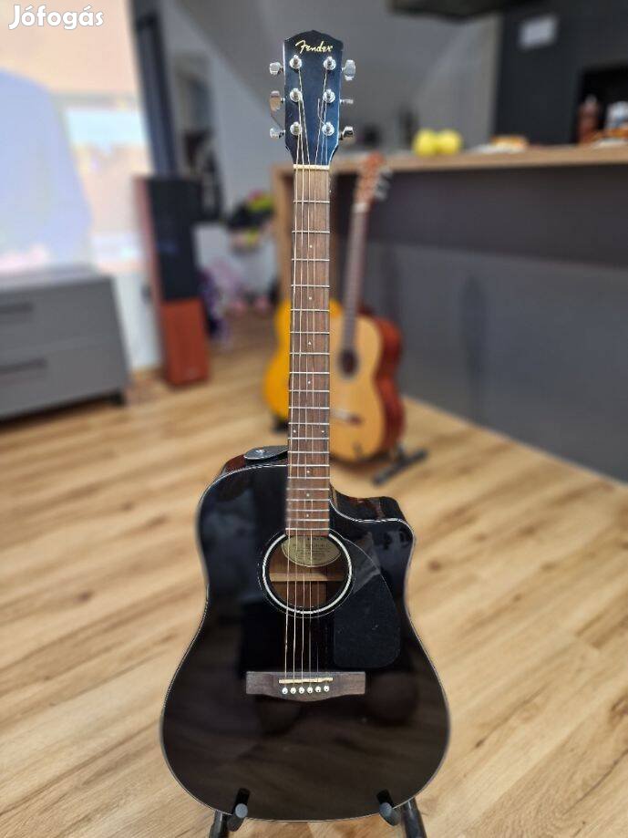 Fender cd60ce blk ds v2 Elektroakusztikus gitár