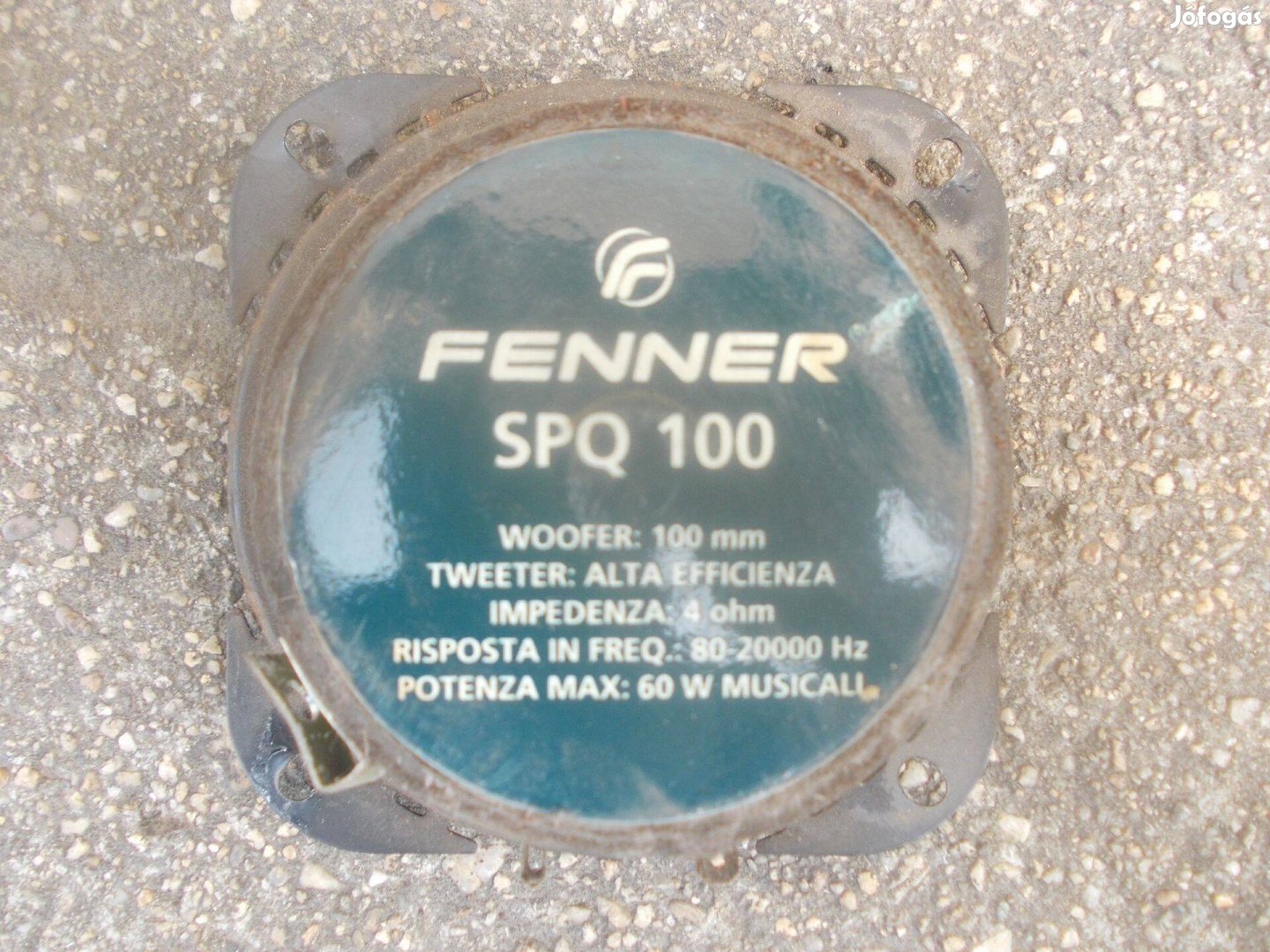 Fenner Spq 100 műszerfal hangszóró 10 cm 60 watt 4 ohm