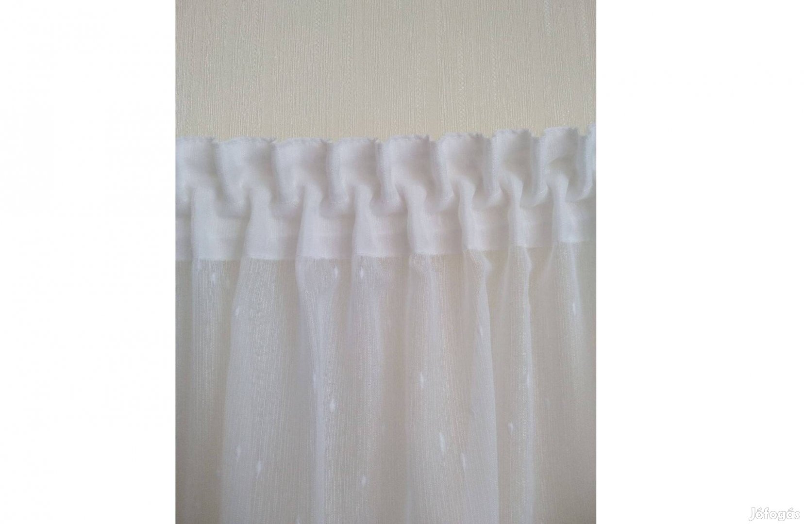 Fényáteresztő függöny 2 db új 222 cm magas 120 és130 cm
