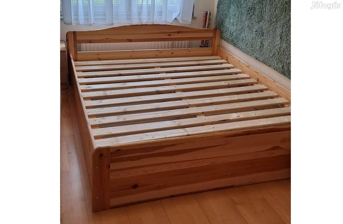 Fenyő 160x200 ágyneműtartós franciaágy
