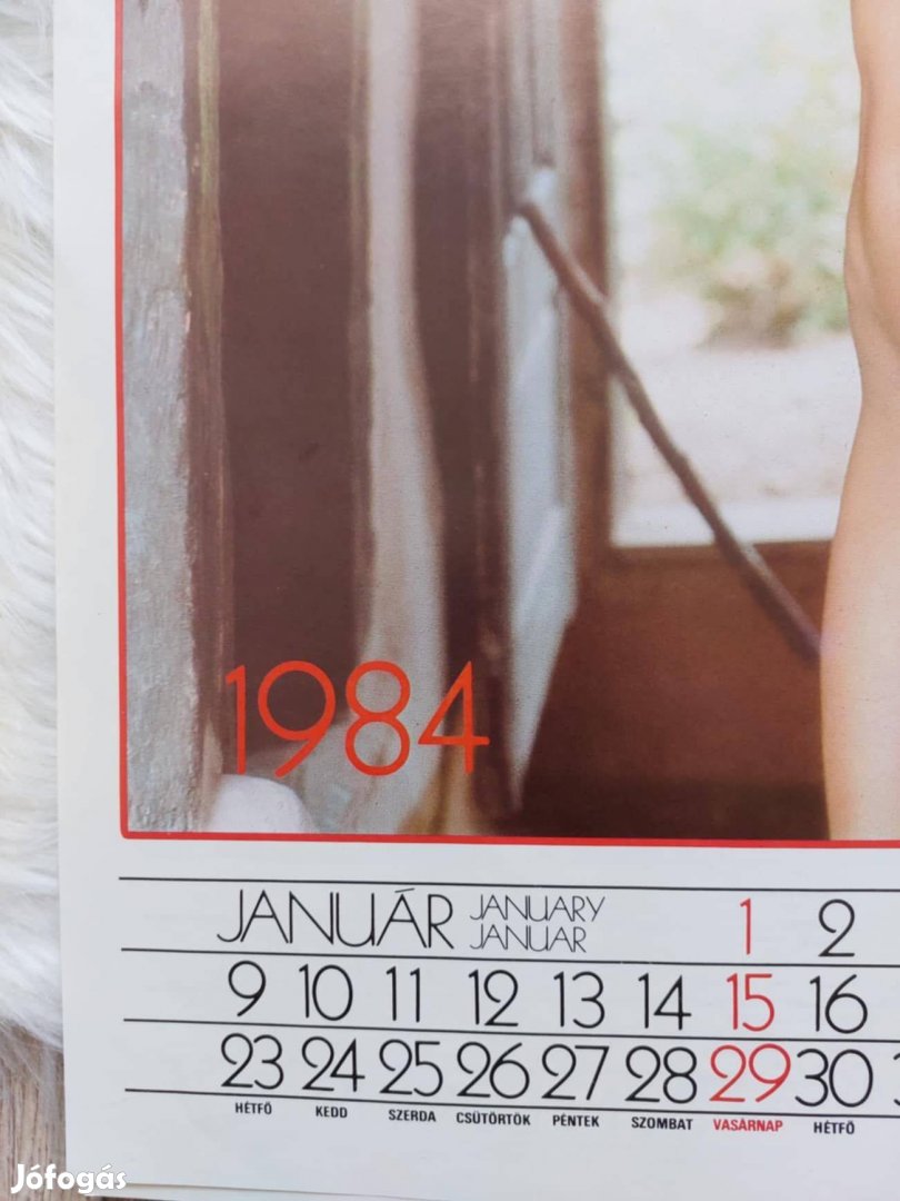 Fenyő János Retro női akt naptár 1984