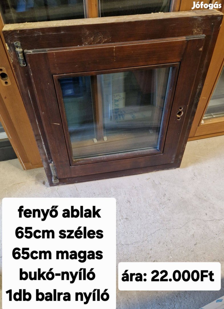 Fenyő ablak 65*65