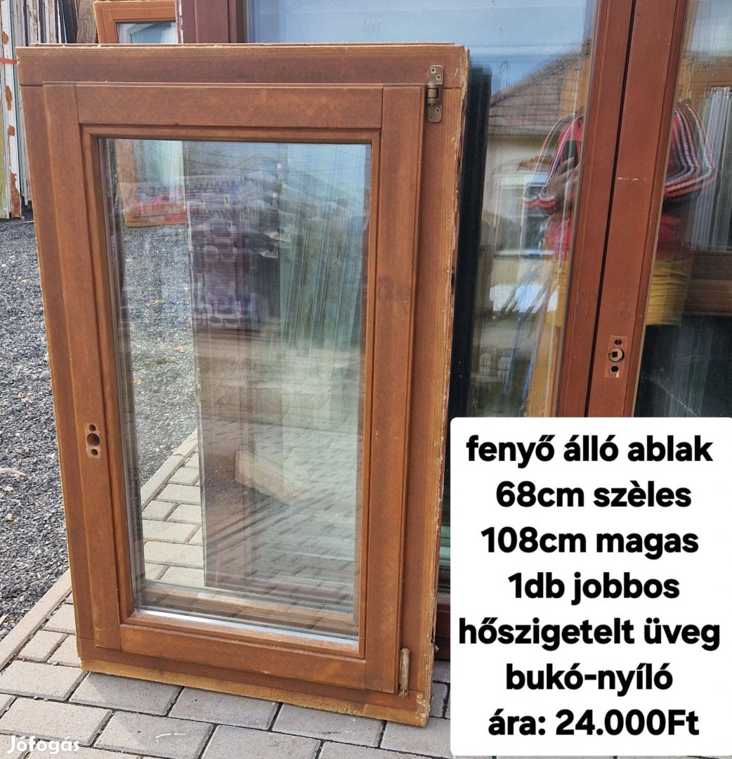 Fenyő ablak 68*108