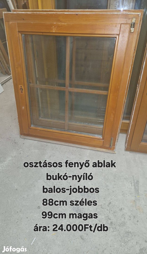 Fenyő ablak 88*99