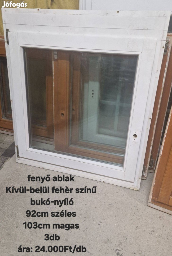 Fenyő ablak 92*103