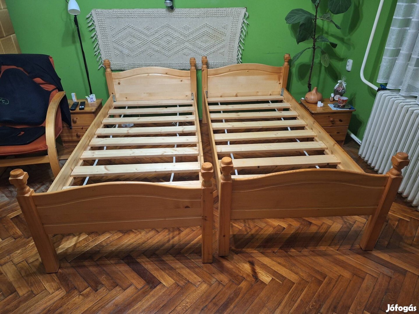 Fenyő ágy 90x200 cm