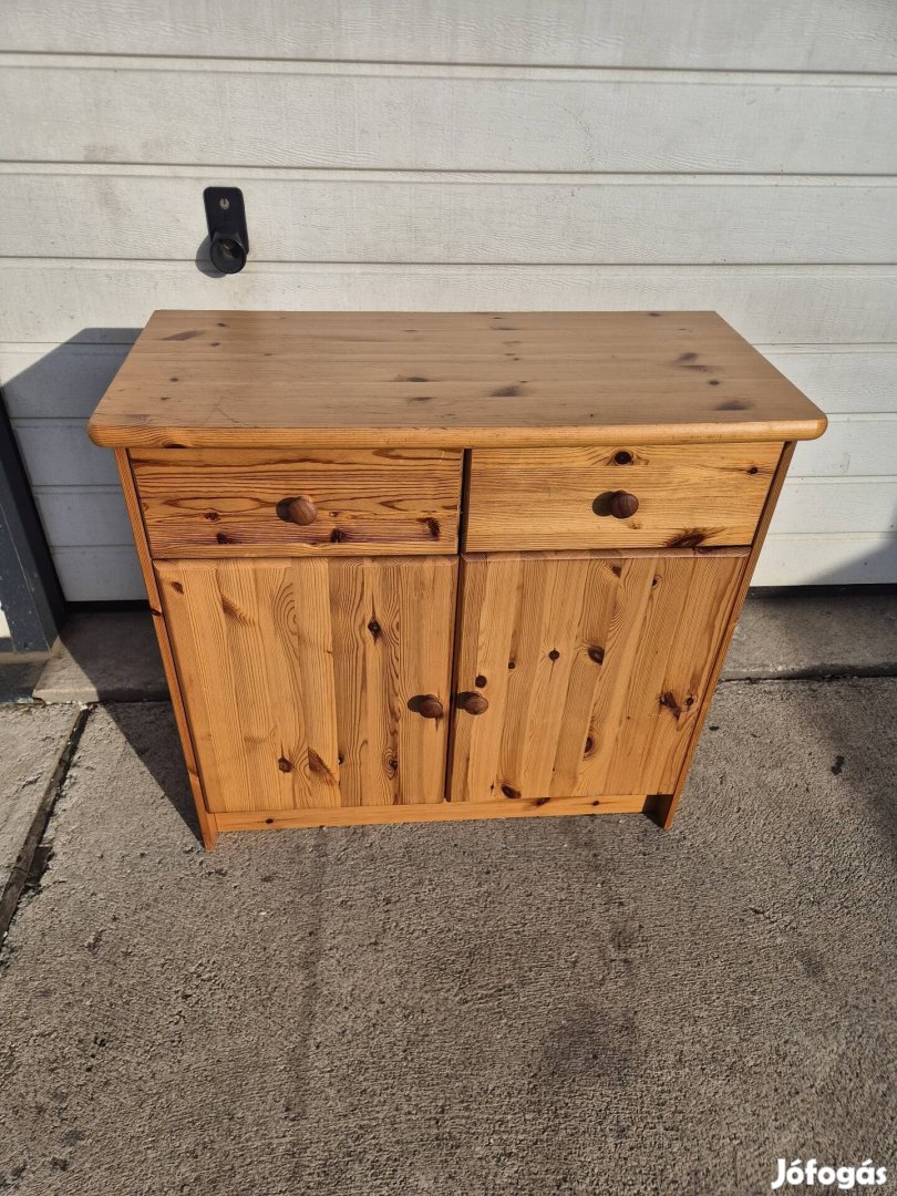 Fenyő fiókos komód szekrény