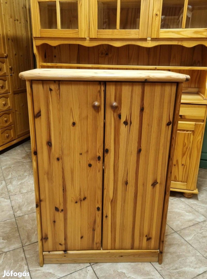 Fenyő kis szekrény 78x110x39