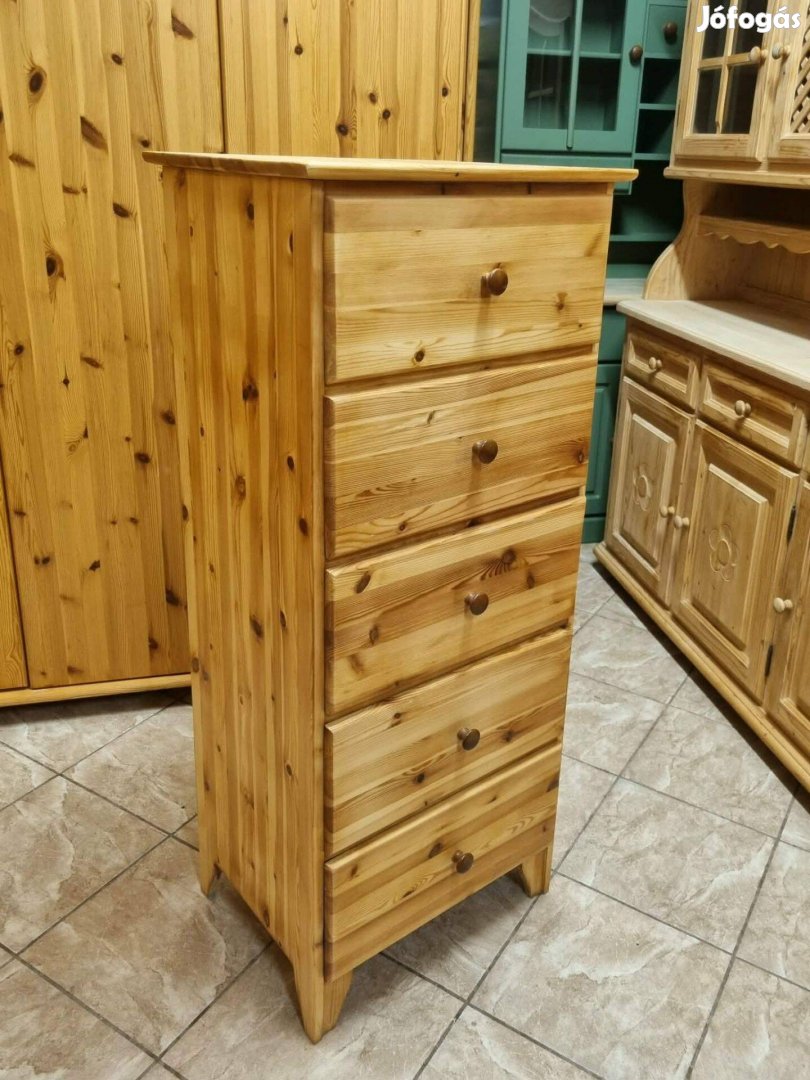 Fenyő komód 54x126x42