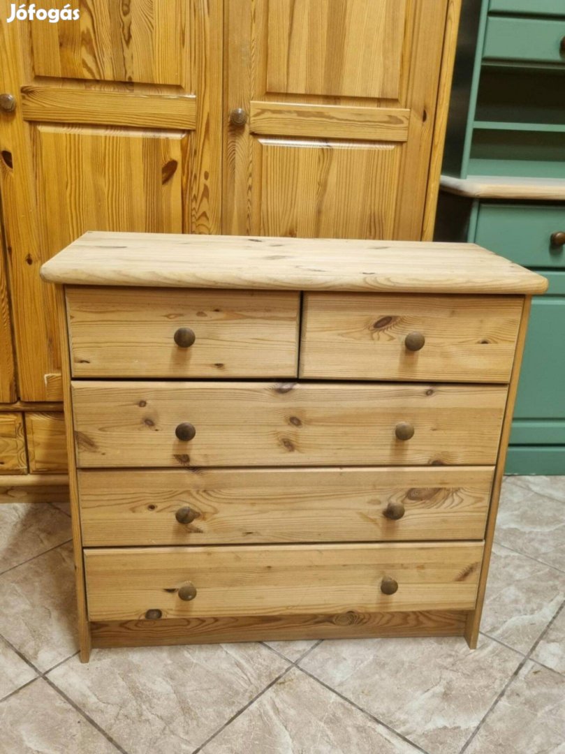 Fenyő komód 81x76x39