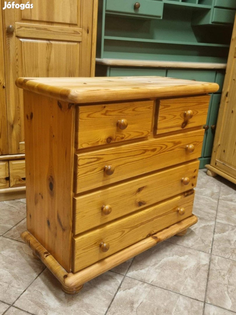Fenyő komód 82x80x39