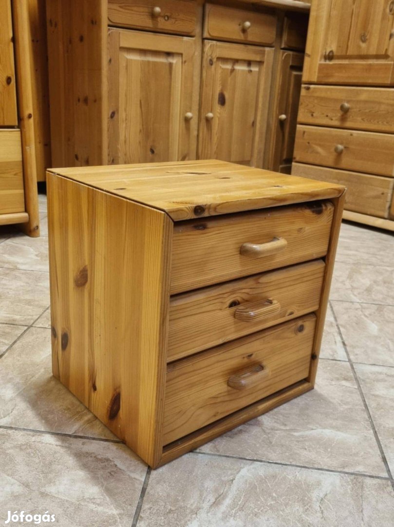 Fenyő konténer komód 36x36x31