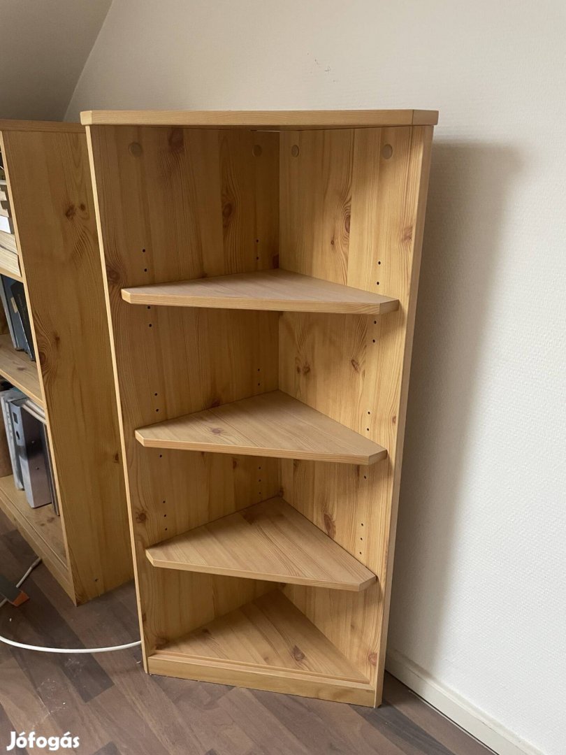 Fenyő polc sarok elem