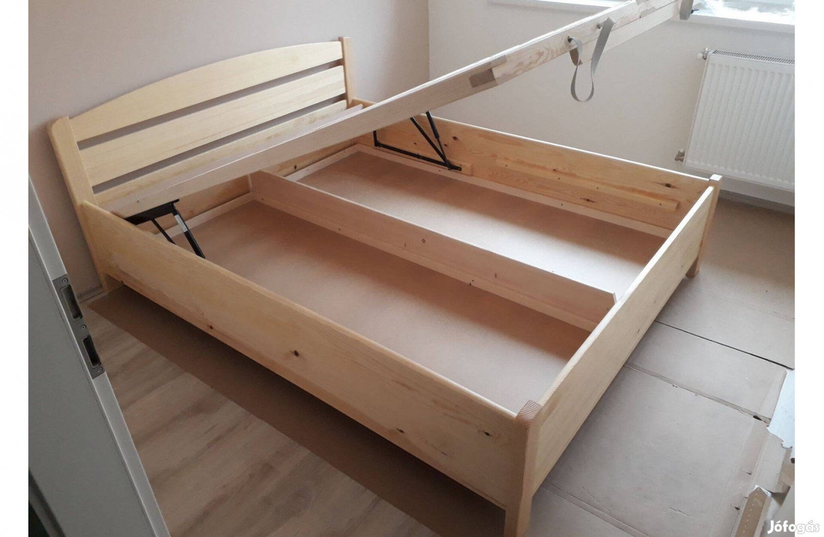 Fenyőágy, 160x200 cm ágy, fa ágy, franciaágy - 40 % Akció!