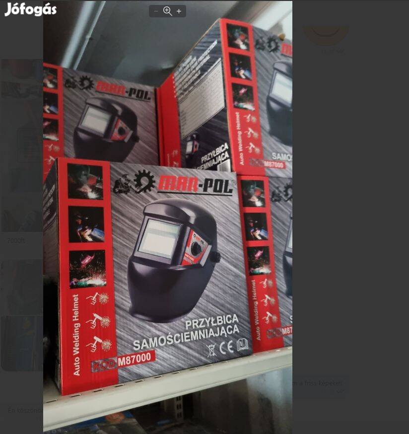 Fényre sötétedő, napelemes, UV szűrős hegesztőpajzs,