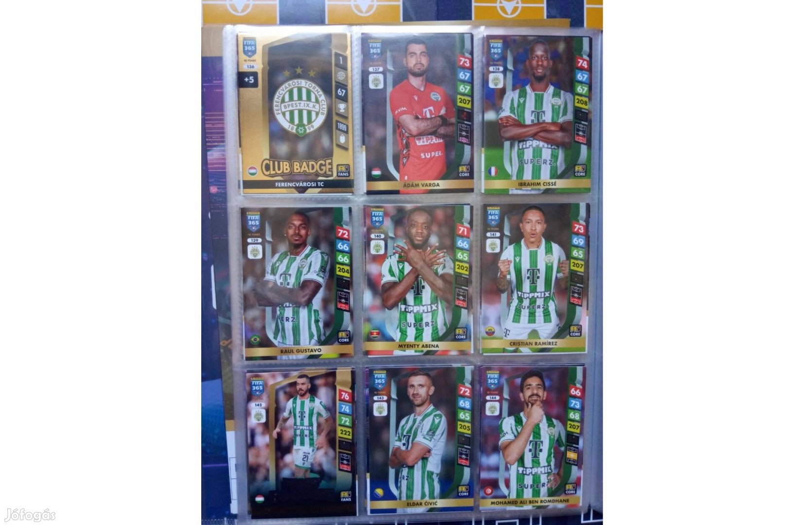 Ferencváros FTC Teljes sor Fifa 365 2025 focis kártya